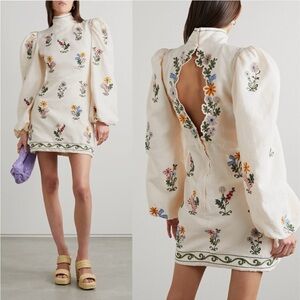 Agua by Agua Bendita Linen Mini Dress